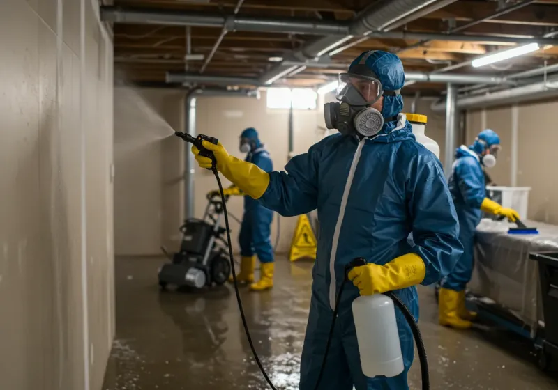 Basement Sanitization and Antimicrobial Treatment process in Duvall, WA
